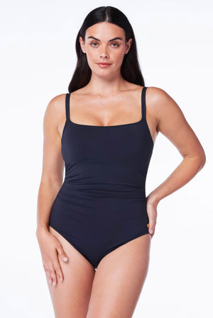 Kore Scoop Neck One-Piece Swimsuit - Bleu Rod Beattie