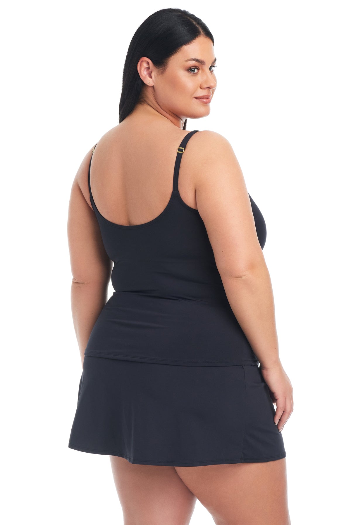 Kore High Waist Skirted Bottom Plus - Bleu Rod Beattie