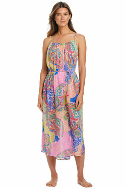 La Vida Bohemia Over-The-Shoulder Dress Coverup
