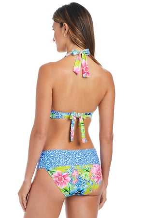 Let's Get Away Halter Bikini Top - Bleu Rod Beattie