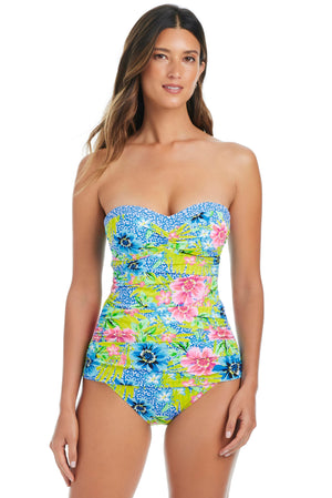 Let's Get Away Bandini Swimsuit Top - Bleu Rod Beattie