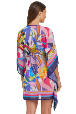 Living Color Caftan Coverup - Bleu Rod Beattie