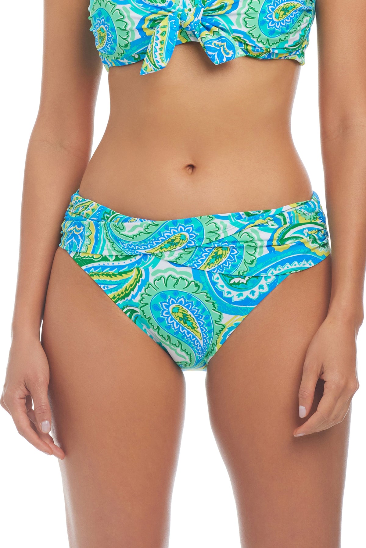 More Is More Sarong Hipster Bikini Bottom - Bleu Rod Beattie
