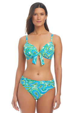 More Is More Tie Front Underwire Bikini D-DD Cup Bikini Top