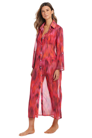 Next Wave Long Shirt Coverup