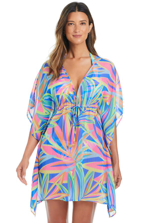 On The Bright Side Caftan Cover Up - Bleu Rod Beattie