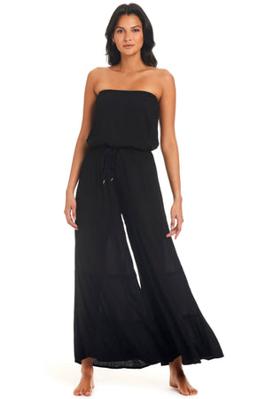Pool Party Blouson Tiered Palazzo Pant Coverup