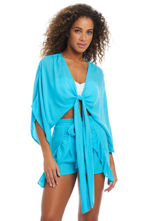 NEW! Pool Party Rayon Coverup Shirt