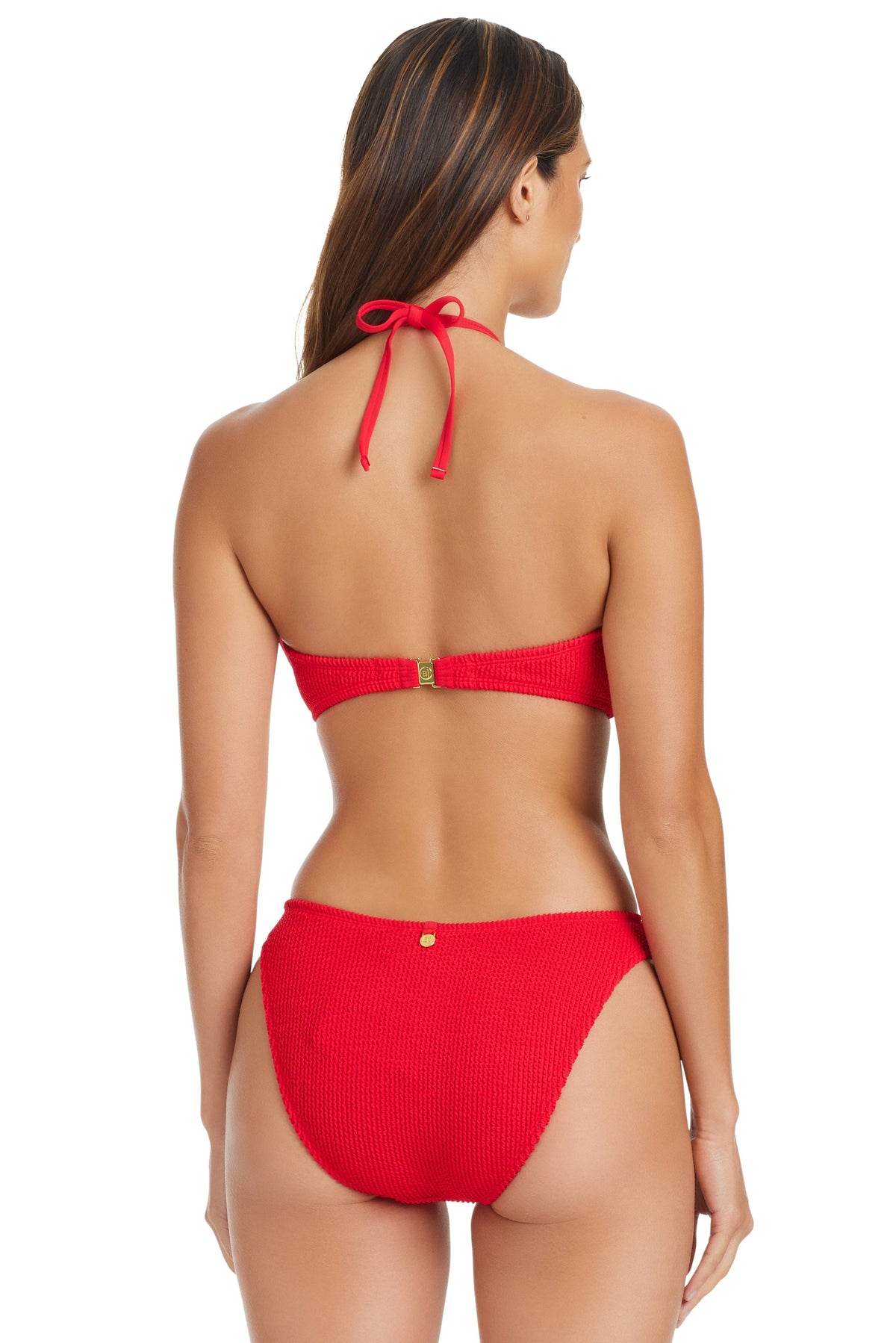 Pucker Up Bandeau Halter Bikini Top - Bleu Rod Beattie