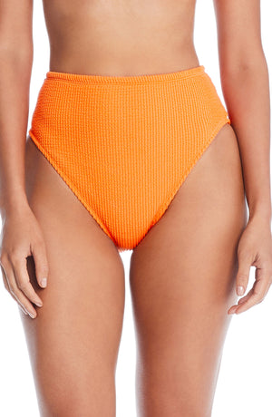 Pucker Up Hi-Waist Bikini Bottom - Bleu Rod Beattie