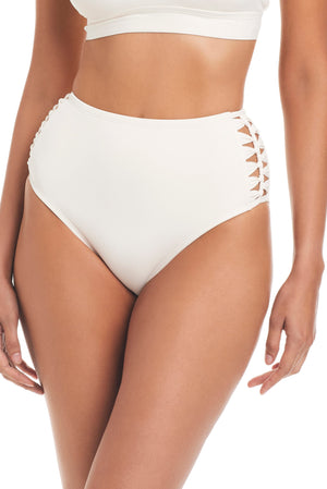 Pulling Strings High Waist Bottom - Bleu Rod Beattie