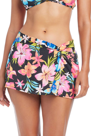 Sweet Escape Draped Skirted Bikini Bottom