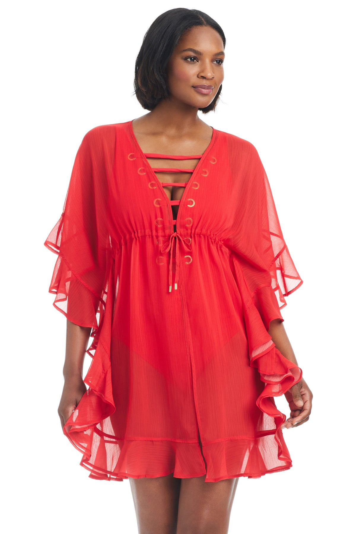 The LIMITED EDITION Gypset Caftan Swimsuit Cover Up - Bleu Rod Beattie