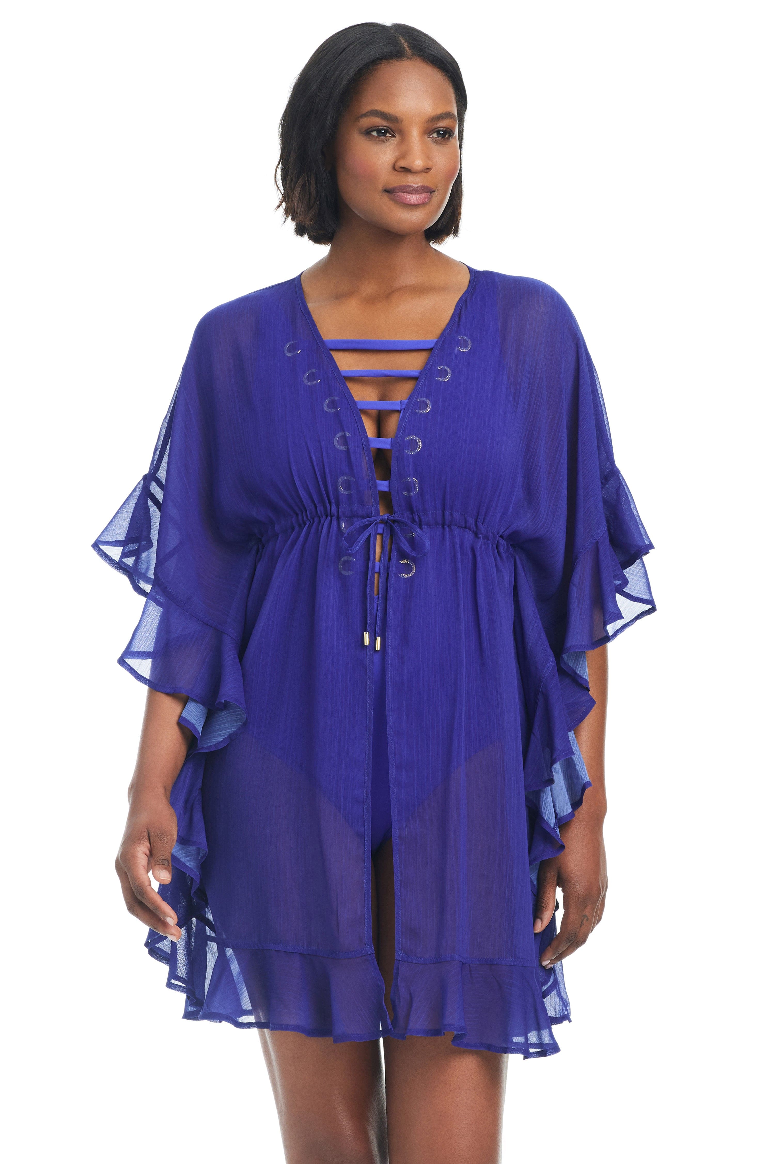 The LIMITED EDITION Gypset Caftan Swimsuit Cover Up | Bleu