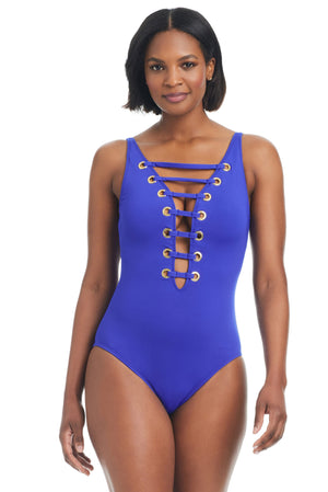 The LIMITED EDITION Hole In One Swimsuit - Bleu Rod Beattie