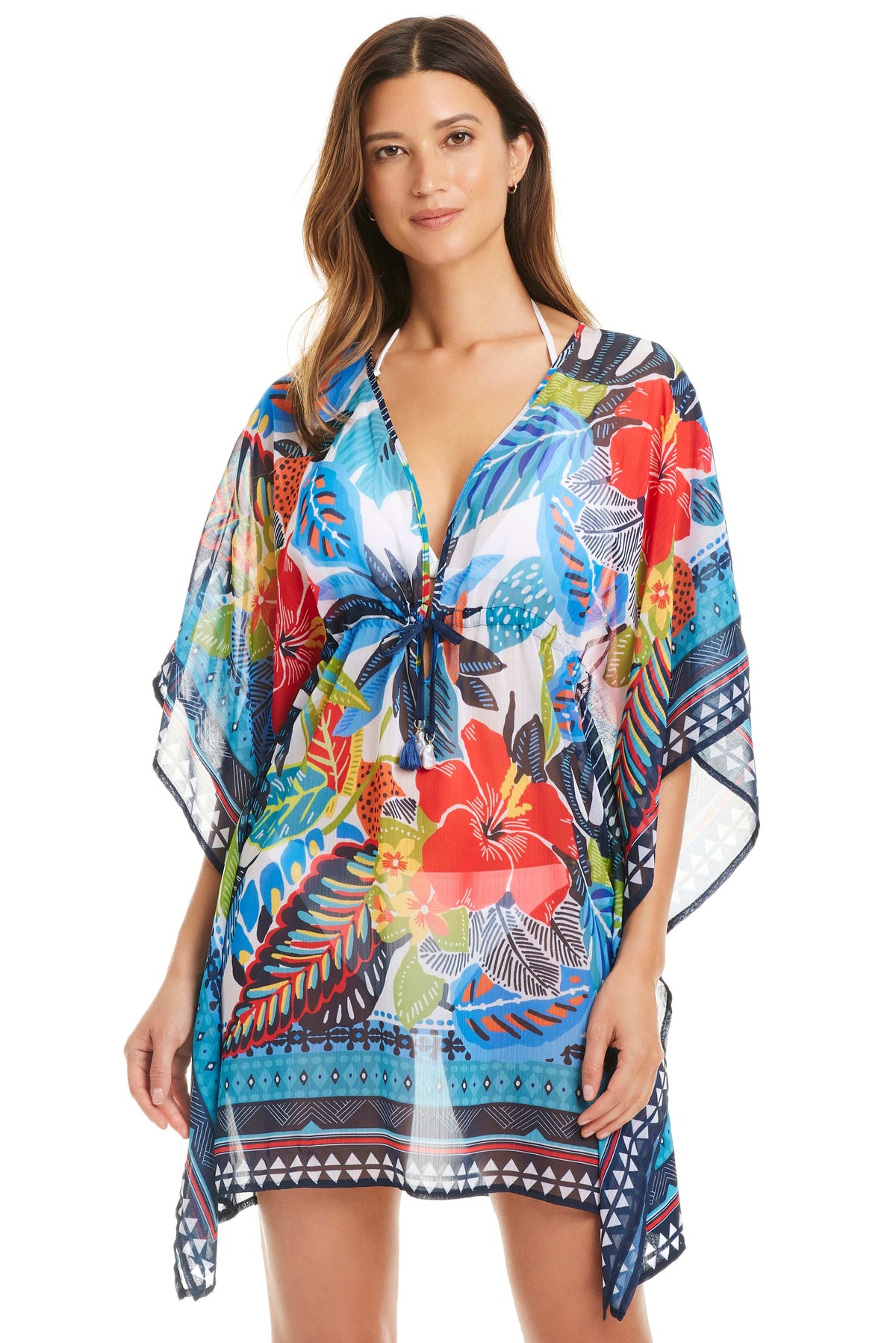 The Living Is Easy Caftan Cover Up - Bleu Rod Beattie