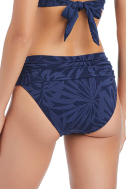 Bleu Rod Tropical Tango hipster bikini bottom with colorful floral pattern and lightweight fabric, paired with a matching sarong.