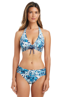 Turning Tides Halter Bikini Top - Bleu Rod Beattie