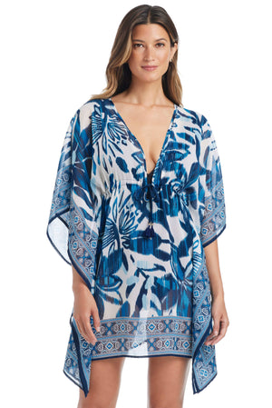Turning Tides Caftan Coverup