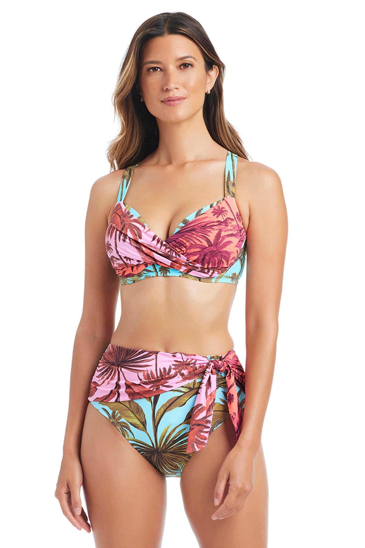 White Lotus Underwire D-DD Cup Bikini Top