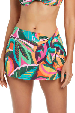 Wild And Free Draped Skirted Hipster Bikini Bottom