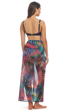 Wild Thing Chiffon Long Ruffle Sarong