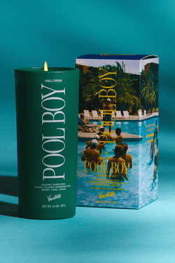 Vacation Well-Tipped Pool Boy Candle - Bleu Rod Beattie