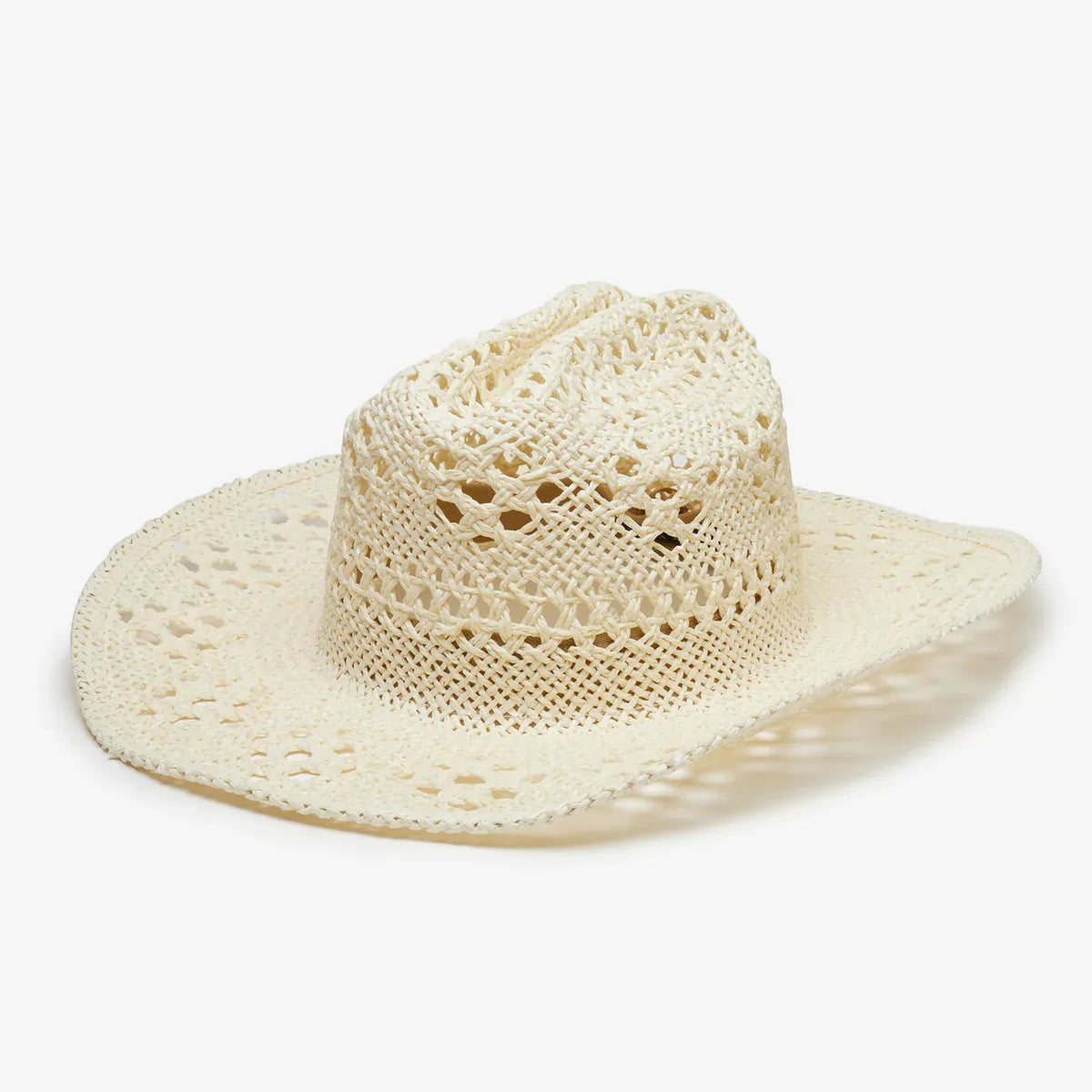 Wyeth Ivory Cowboy Hat called The Diego featuring a wide brim and classic Western style, made from durable material.