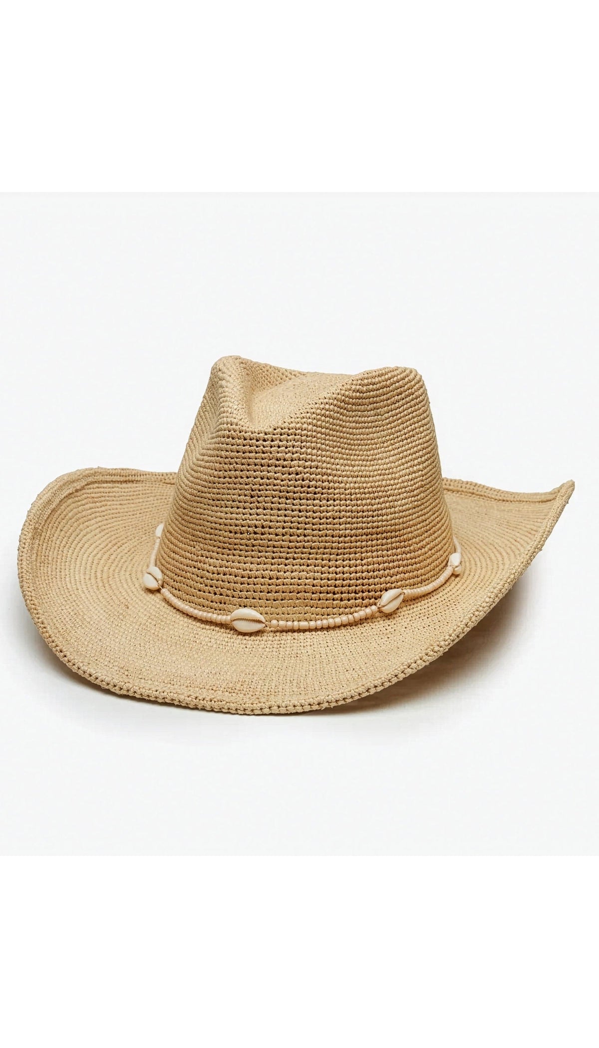 Wyeth The Reed Cowboy Hat in natural color, stylish wide-brim hat made from woven material, ideal for outdoor wear.