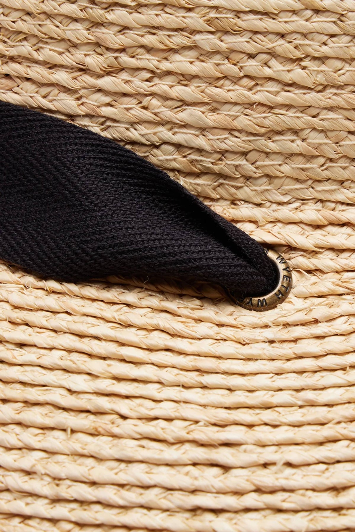 WYETH Thea braided raffia wide brim sunhat with a natural woven design, perfect for outdoor sun protection and stylish summer wear.