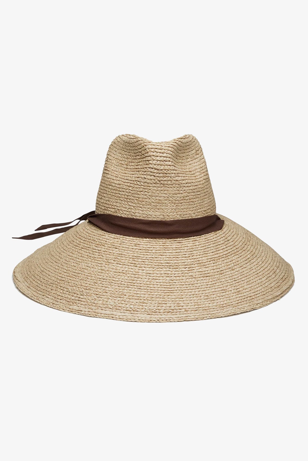 WYETH Thea braided raffia wide brim sunhat with a stylish natural woven design for sun protection and fashion.