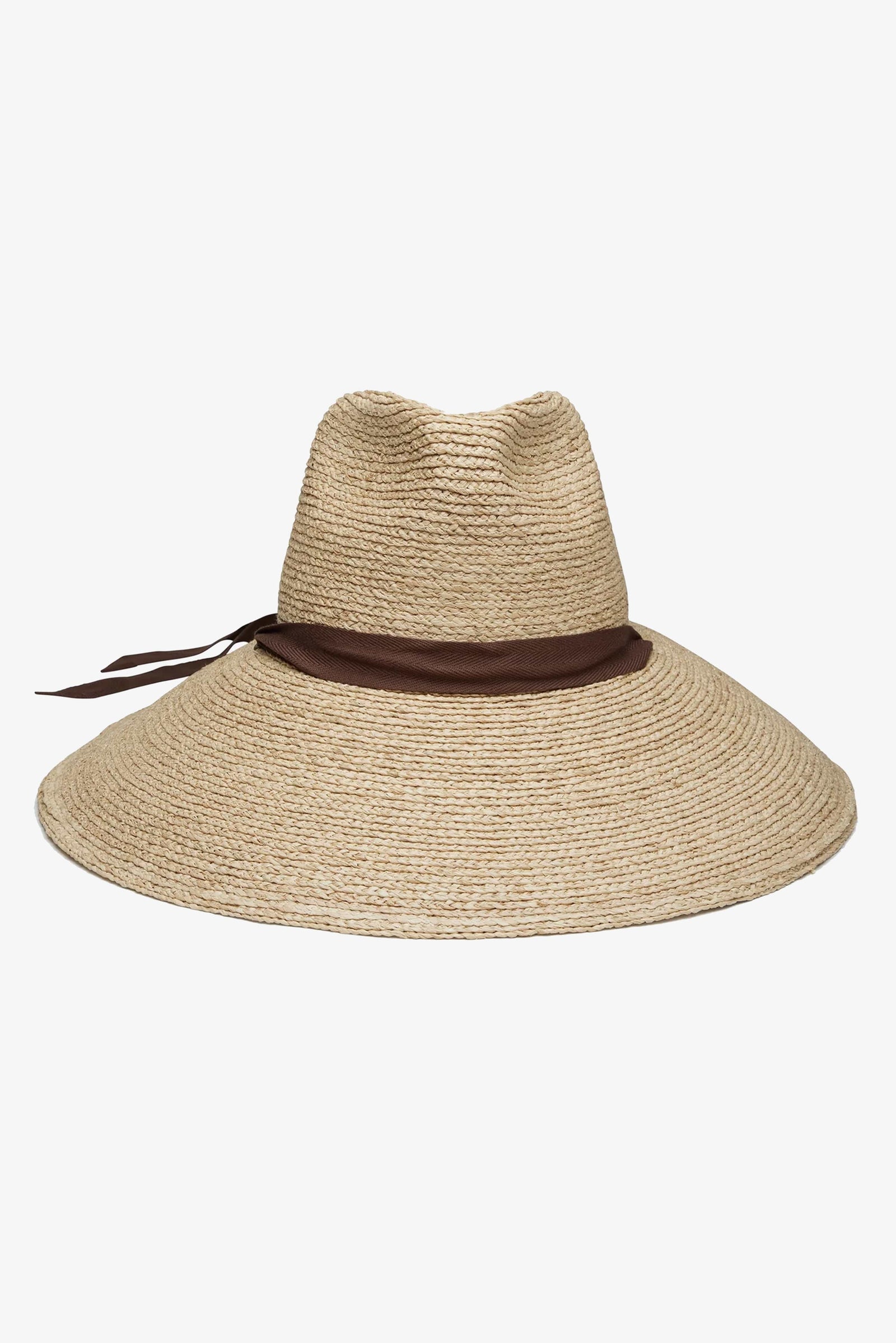 WYETH Thea braided raffia wide brim sunhat with a stylish natural woven design for sun protection and fashion.