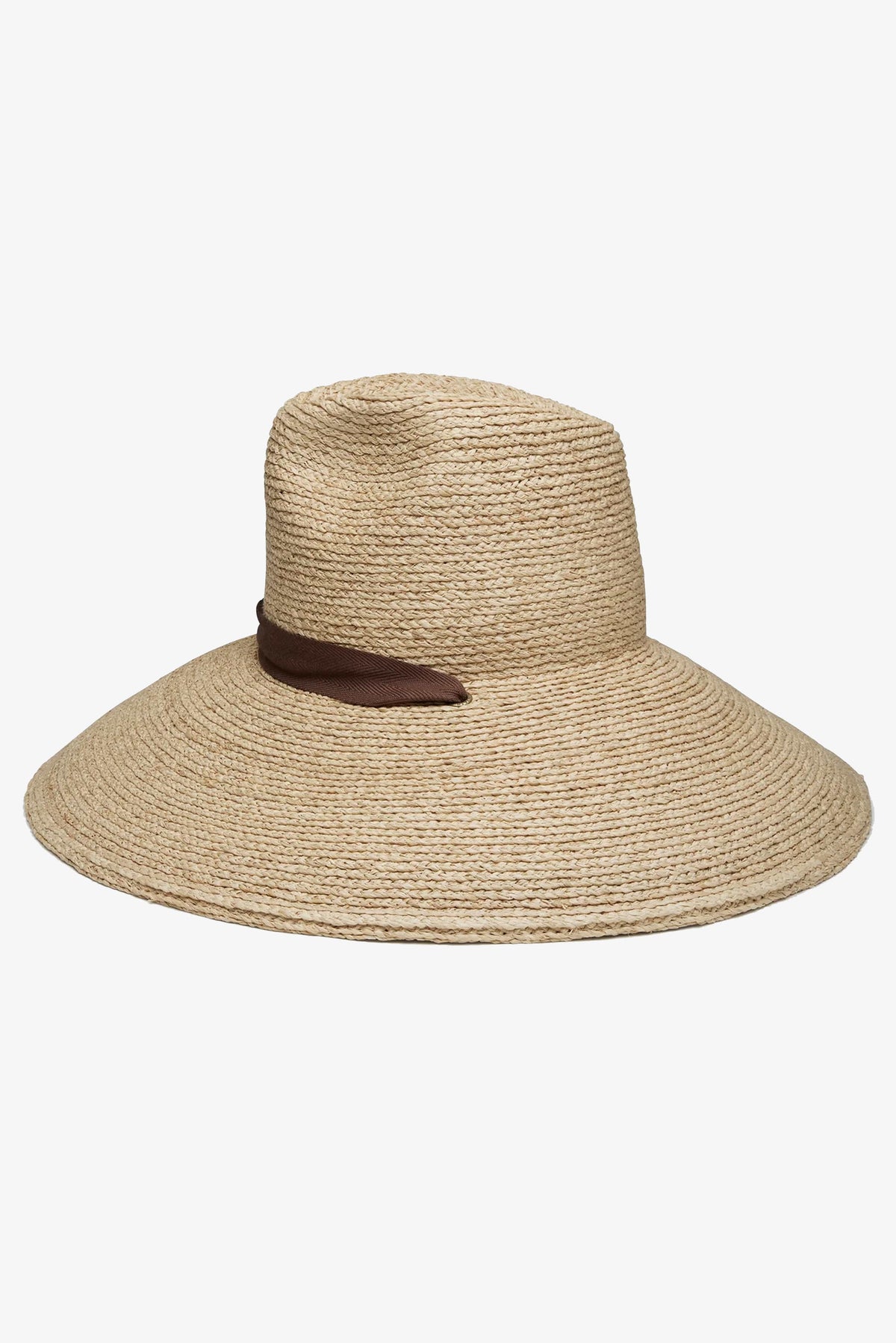 WYETH Thea braided raffia wide brim sunhat with a stylish woven design and wide brim for sun protection.