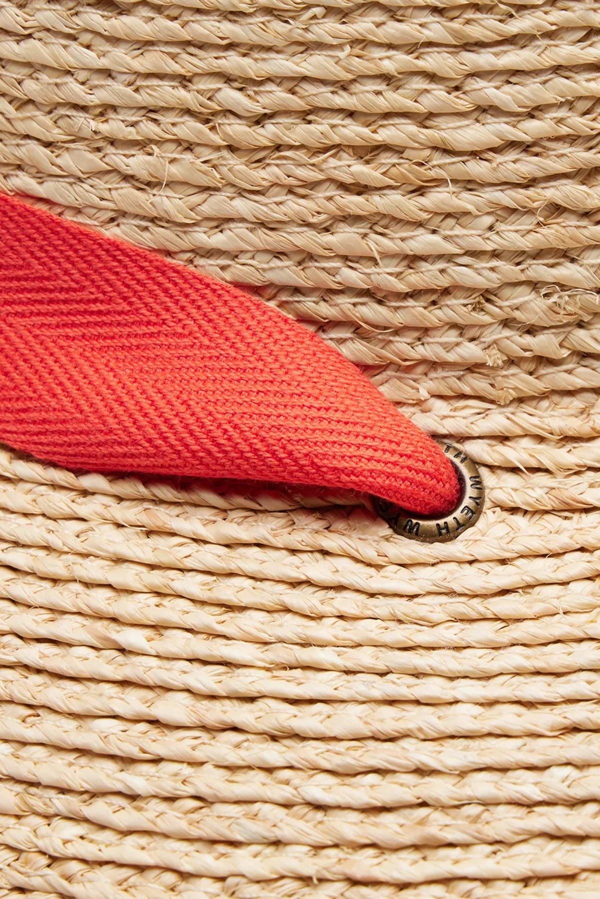 WYETH Thea braided raffia wide brim sunhat showing woven raffia texture and stylish design for sun protection and fashion.
