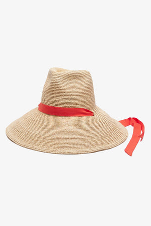 WYETH Thea braided raffia wide brim sunhat with a stylish, natural woven design perfect for sun protection and summer fashion.