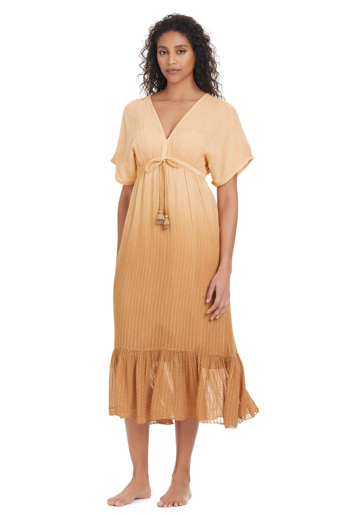 The New Ombre Maxi Dress in Sand - Bleu Rod Beattie