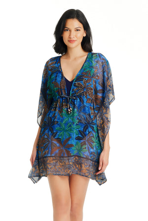 By The Sea Caftan Swimsuit Cover Up - Bleu Rod Beattie