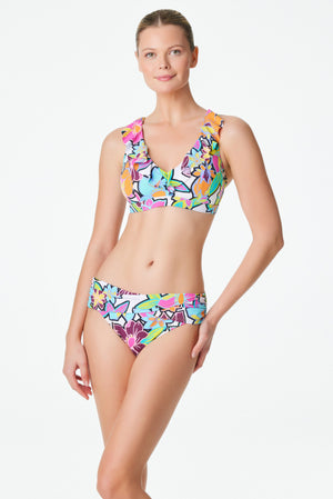 Sarong Hipster Bikini Bottom, Cc - Bleu Rod Beattie