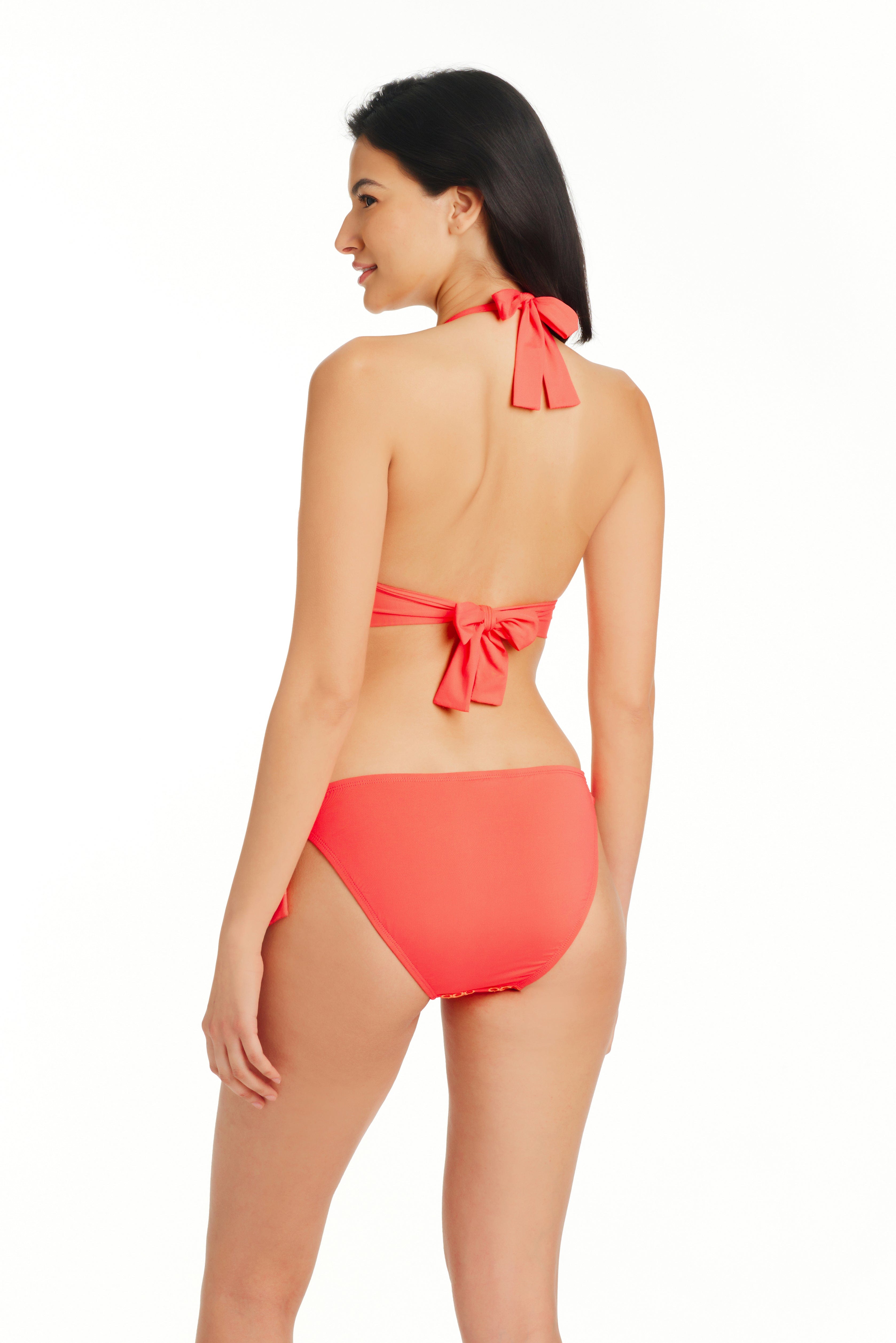 Bleu Rod Beattie Away We Go Floral Print Bra Sized D-Cup Underwire Bikini  Swim Top & Sarong Hipster Swim Bottom