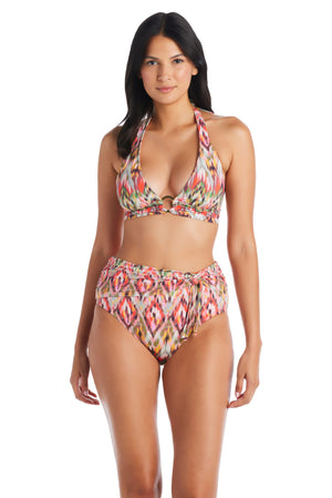 Draped High Waist Bikini Bottom, FS - Bleu Rod Beattie