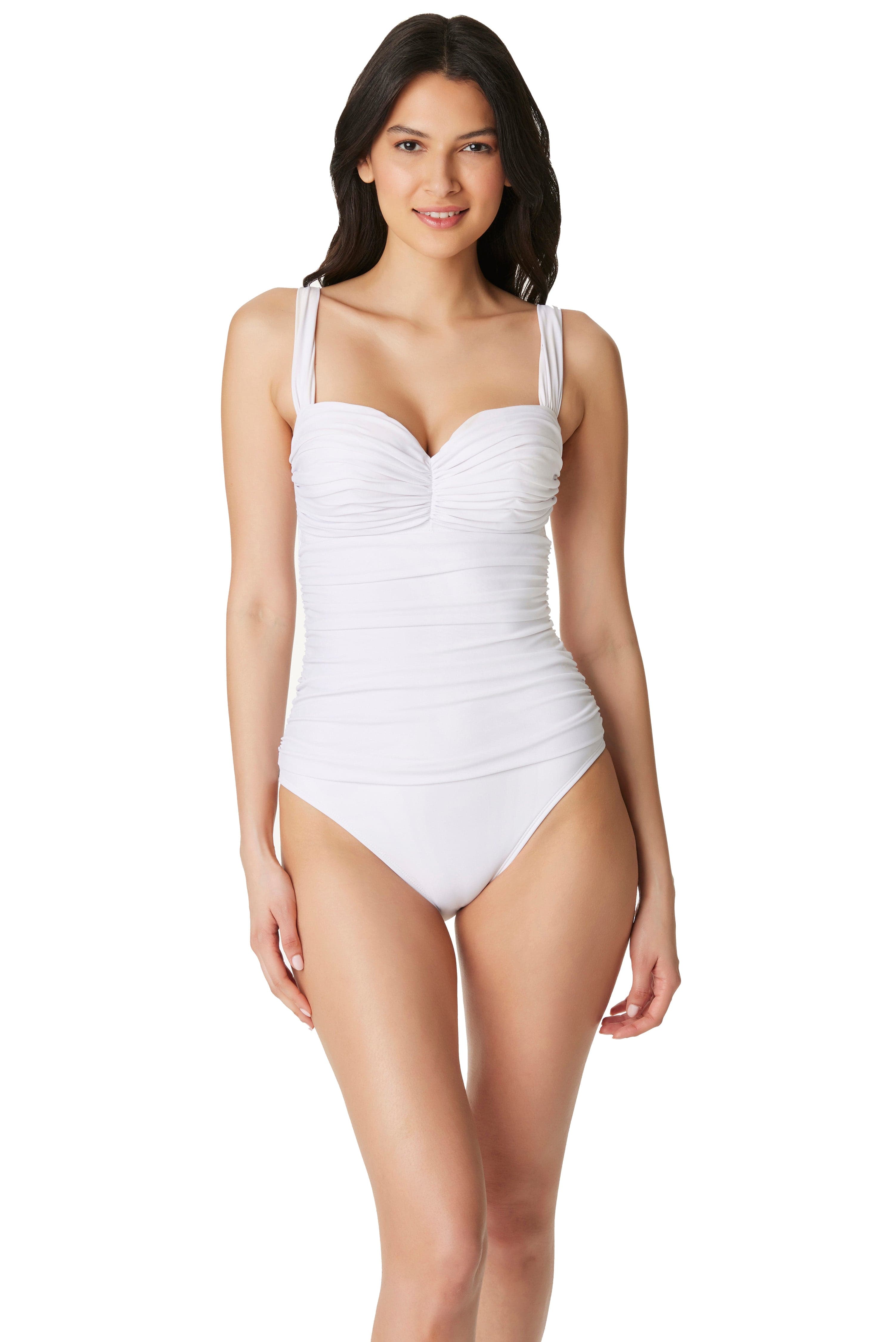 Spanx 2694 Bandeau Push-Up One Piece Swimsuit Size 8 in Blue : :  Clothing, Shoes & Accessories