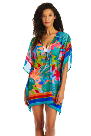 Life Of The Party  Caftan Swim Cover up - Bleu Rod Beattie