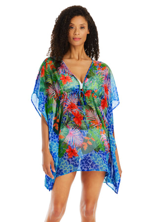 Bleu Rod Beattie Women's Bold Rush Caftan Swimsuit Cover Up